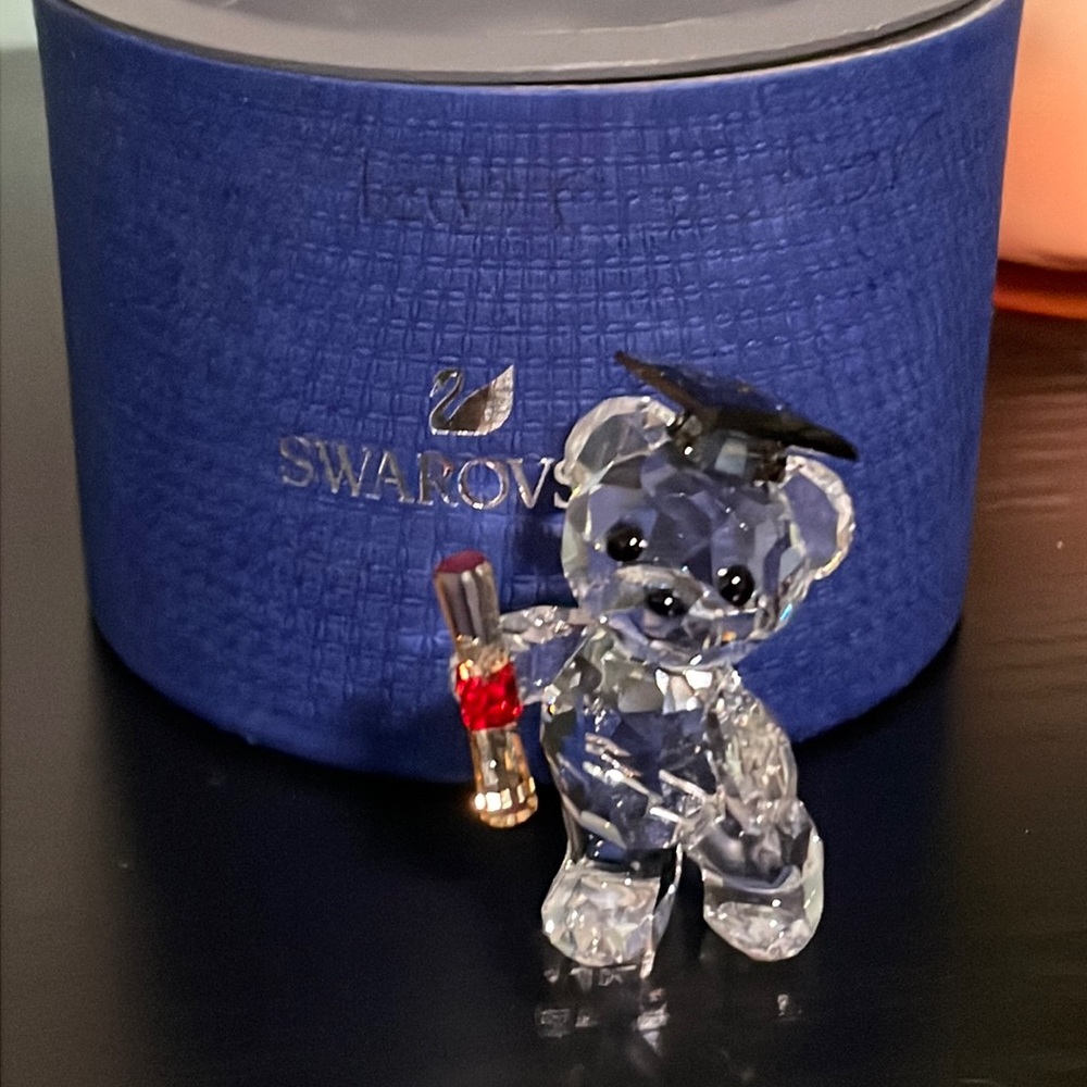 Graduation Bear Swarovski Crystal Figurine